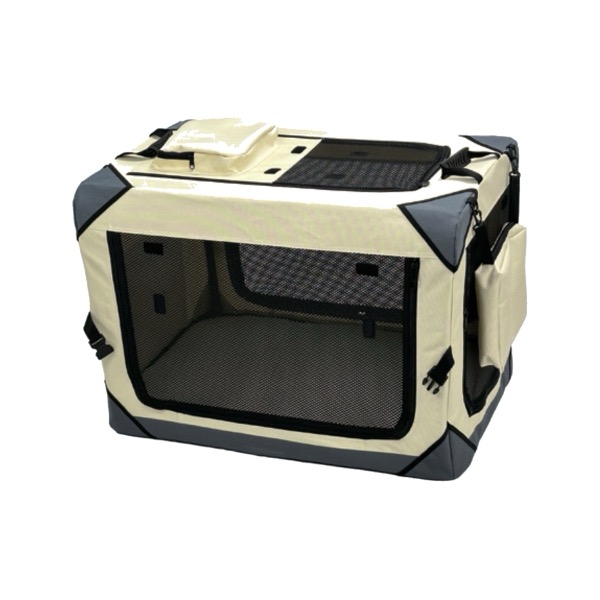Lamb Fleece Foldable Pet Crate