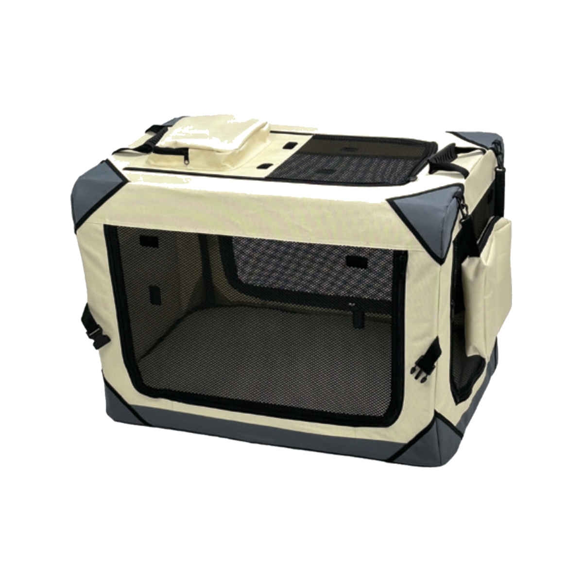 Lamb Fleece Foldable Pet Crate